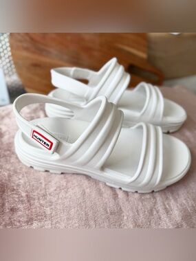 Hunter Bloom Algae Platform Sandals